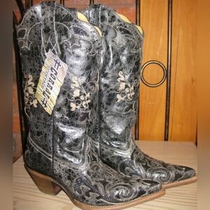 Corral Black Cowgirl Boots - 8M